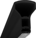 Aluminum Mullion w/Weatherstrip, 7ft 2in, Flat Black 315