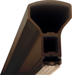 Aluminum Mullion w/Weatherstrip, 7ft 2in, Duranodic Dark Bronze