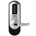 Winston Lever, Pushbutton Simplex Exit Trim, Schlage LFIC, Less Core, 626/US26D Satin Chrome