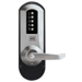 5 Pushbutton Exit Trim, Winston Lever, Schlage C Key-in-Lever Prep, 626/US26D Satin Chrome