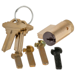 Key-in-Lever Everest S123 Keyway Cylinder, 0-Bit, Multiple Tailpieces, 643E/US11 Aged Bronze