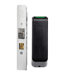 Wireless Aperio Electrified Deadlatch 31/32 with IPS multiCLASS SE & HID Reader, 628/US28 Aluminum Clear Anodized