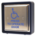 KIT - ClearPath Transmitter, 1020 Box, Wire Harness, 9V Battery with 4 1/2in Square Stainless Steel Face Push Plate Wheelchair/Press to Operate Door