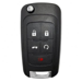 GM 5 Button Flip Key Shell and Blade