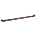 Tubular Push Bar, 42in Center to Center (CTC), 1in Diameter, 1-3/4in Door Thickness, Thru Bolt with Finish Washer (T1), 695/313 Dark Bronze Anodized