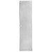 Push Plate 4in x 20in, Beveled Edges, .050in Thick, 6 x 5/8in Sheet Metal Screws, 628/US28 Satin Aluminum