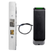 Wireless Aperio Electrified Deadlatch 1 1/8 with IPS multiCLASS SE & HID Reader, 628/US28 Aluminum Clear Anodized