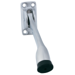 5in Kickdown Floor Stop/Holder with Rubber Bumper, 626/US26D Satin Chrome