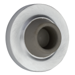 Wall Bumper Concave Rubber, Plastic, Drywall and Masonry Anchors, Brass Base, 626/US26D Satin Chrome