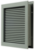 No Vision Door Louver for 1-3/4in Thick Doors, Grey Primer
