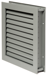 Fire-Rated Fusible Link Louver for 1-3/4" Thick Doors up to 90 Minutes, Gray Primer