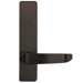 Dummy Lever Trim, S Lever on Narrow Escutcheon, for 60/61/62/63 Series (Narrow Stile CVR Exit Devices), RHR Right Hand Reverse, Field Reversible, 8-1/4in x 1-7/8in, 695/SP313 Dark Bronze Painted