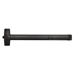 Advantex Weatherized Wide Stile Rim Exit Only Device, No Trim, Hex Dogging, 36in, 693/SPBLK Black Powder Coated