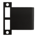 Extended Lip ASA Strike 4-7/8in x 1-1/2in for Mortise Locks, 622/US19 Black