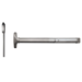 Advantex Narrow Stile Surface Vertical Rod (SVR), TRO (Top Rod Only) - Same as LBR (Less Bottom Rod), Exit Only Device, No Trim, Hex Dogging, 630/US32D Satin Stainless Steel