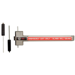 Weatherized Exit Alarm 3 Point Dead Bolt Panic Device, Top Bolt, Dead Bolt and Bottom Bolt, Fits 36in to 48in Doors, Photo Luminescent Push Bar Sign, 100DB