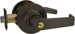 Storeroom Clutched Lever Lockset, Marks C Keyway, 6 Pin, 2-3/4in Backset, ANSI Strike, Grade 2, 613/US10B Dark Bronze