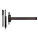 Advantex Fire/Wind Rated High Security Surface Vertical Rod (SVR) Exit Only Device, No Trim, Less Dogging, 36in, 695/SP313 Dark Bronze Painted