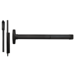 Advantex Fire/Wind Rated Narrow Stile Surface Vertical Rod (SVR) Exit Only Device, No Trim, Less Dogging, 36in, 693/SPBLK Black Powder Coated