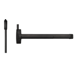 Advantex Fire/Wind Rated Wide Stile Surface Vertical Rod (SVR), TRO (Top Rod Only) - Same as LBR (Less Bottom Rod), Exit Only Device, No Trim, Less Dogging, 36in, 693/SPBLK Black Powder Coated