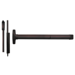 Advantex Fire Rated Narrow Stile Surface Vertical Rod (SVR) Exit Only Device, No Trim, Less Dogging, 36in, 695/SP313 Dark Bronze Painted