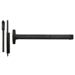 Advantex Fire Rated Narrow Stile Surface Vertical Rod (SVR) Exit Only Device, No Trim, Less Dogging, 36in, 693/SPBLK Black Powder Coated