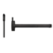 Advantex Fire Rated Wide Stile Surface Vertical Rod (SVR), TRO (Top Rod Only) - Same as LBR (Less Bottom Rod), Exit Only Device, No Trim, Less Dogging, 36in, 693/SPBLK Black Powder Coated