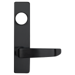 Narrow S Lever/Escutcheon Trim for 60 Series Less Cylinder, Key Locks, Unlocks When Removed, 693/SPBLK Black Painted