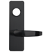 S Lever/Escutcheon Trim for 10/20/21/27 Series Less Cylinder, Key Locks, Unlocks When Removed, 693/SPBLK Black Painted