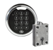 Atlas 2 User Electronic Safe Lock, UL Type 1 Rated, Swing Bolt, Bright Chrome Q-Mount Keypad