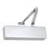 ADA Surface Door Closer, Adjustable Spring Sizes 1-6, Full Cover, Parallel Arm Application Only, Non-Hold Open, Grade 1, UL, 689/SP28 Aluminum Powder Coat