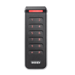 Narrow Stile, Signo Keypad Reader, 12 Key, Standard Profile/Credential, Pigtail, OSDP, 125khz, 13.56 MHz, 2.4 GHz, Prox, Bluetooth, 12VDC, UL, FCC, Black Body, Silver Trim