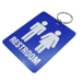 Men's/Women's Room Tag w/Ring Individual, Blue