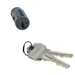 SC1 SmartKey Cylinder for Knob/Lever with Half Round Chassis, 619/US15 Satin Nickel