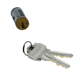 SC1 SmartKey Cylinder for Knob/Lever with Half Round Chassis, 605/US3 Bright Brass