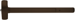 Rim Exit Device, Exit Only, 36in, Hex Dogging, 299 Strike, Grade 1, 710/313AN Dark Bronze Anodized