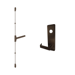 KIT - SVR Surface Vertical Rod Exit Device, Escutcheon x Dane Lever Nightlatch Trim 510L-NL, 36in x 96in, Hex Dogging, LHR Left Hand Reverse/Reversible, Grade 1, 710/313AN Dark Bronze Anodized