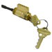 Key-in-Lever Cylinder, 6-Pin C Keyway KD, ALX 70 Function, 606/US4 Brushed Brass