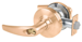 KIT - Grade 2, Office Athens Lever, FSIC Prep, Schlage Large Format IC Core Included, 6-Pin C145 Keyway (1-Bitted Brushed Brass Cylinder 606), 2-3/8in Backset, ANSI Strike, 612/US10 Satin Bronze