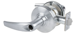 KIT - Grade 1 Classroom, Cylindrical Lock, Athens Lever, Key in Lever, Less Cylinder, 2-3/4in Backset, UL, ANSI Strike, 626/US26D Satin Chrome
