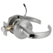 KIT - Grade 1 Electric Lock/Unlock (EL/EU) Storeroom, Cylindrical Lock, Sparta Lever, 12/24VDC, RX (Request to Exit) Switch, SFIC (Small Format IC), Less Core, 2-3/4in Backset, UL, ANSI Strike, 626/US26D Satin Chrome
