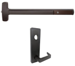 KIT - Rim Exit Device, Escutcheon x Dane Lever Dummy Trim 510L-DT, 48in, Hex Dogging, RHR Right Hand Reverse/Reversible, Grade 1, 710/313AN Dark Bronze Anodized