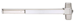 Rim Exit Device, with Electric Latch Retraction, 24VDC, Less Trim, No Dogging, 36in, Grade 1, 630/US32D Stainless Steel