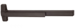 CVC Concealed Cable Exit Device, Exit Only No Trim, Less Bottom Cable/Latch (LBL), 36in x Adjustable up to 96in, Less Dogging, Grade 1, 643e/716 Aged Bronze