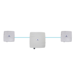 2 Paired Wireless Bridge Clients and 1 Wireless Bridge Base Unit, 3 x 24VDC, 1.5A Power Supplies, 3 x Passive PoE Injectors and 3 x Mounting Kits.