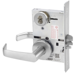 KIT - Electrified Mortise, Field Reversible - Fail Safe and Fail Secure, Newport Lever with A Rose Trim, Less 1-1/8 Mortise Cylinder, Handing is Field Reversible, ANSI Strike SS118, 626/US26D Satin Chrome