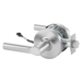 KIT - 10X-Line Electrified L Lever, 12/24VDC,Fail Safe/Secure Field Selectable, Grade 1, 808 ANSI Strike, LA Keyway 1-Bitted, 2-3/4in Backset, 626/US26D Satin Chrome