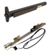 KIT - EL Electric Latch Retraction, Narrow Stile Rim Exit Device, Exit Only No Trim, 36in, Grade 1, 710/313AN Dark Bronze Anodized