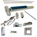 KIT - EL (Electric Latch Retraction), SVR Surface Vertical Rod Exit Device, Exit Only No Trim, 48in x 84in, LBR Less Bottom Rod, No Dogging, Grade 1, 626/US26D Satin Chrome