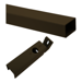 KIT - Key Removable Steel Mullion, 8ft 6in, 2in x 3in, Prepped for Two 299 Strikes, 695/SP313 Powder-Coated Dark Bronze